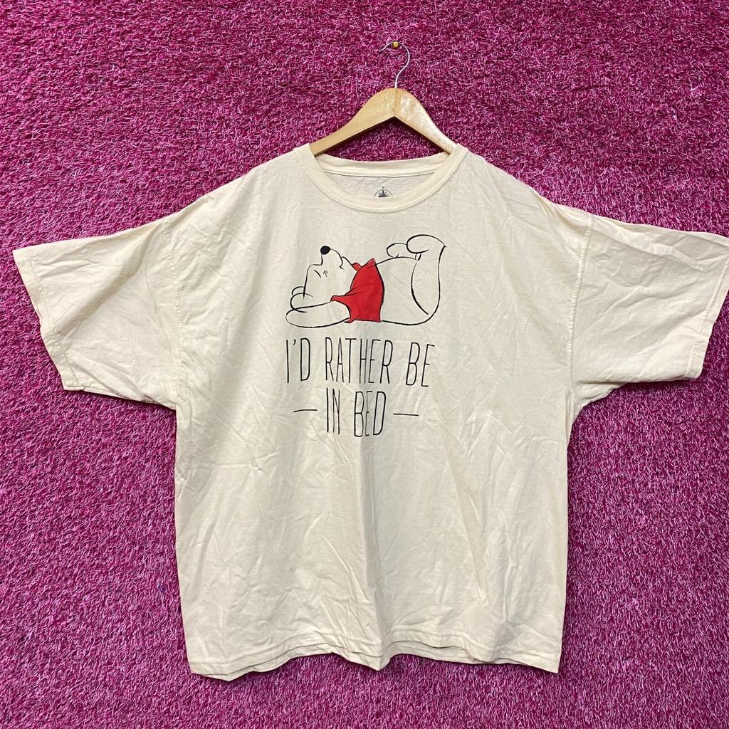Disney Winnie The Pooh I'd Rather Be In Bed T-Shirt 3XL