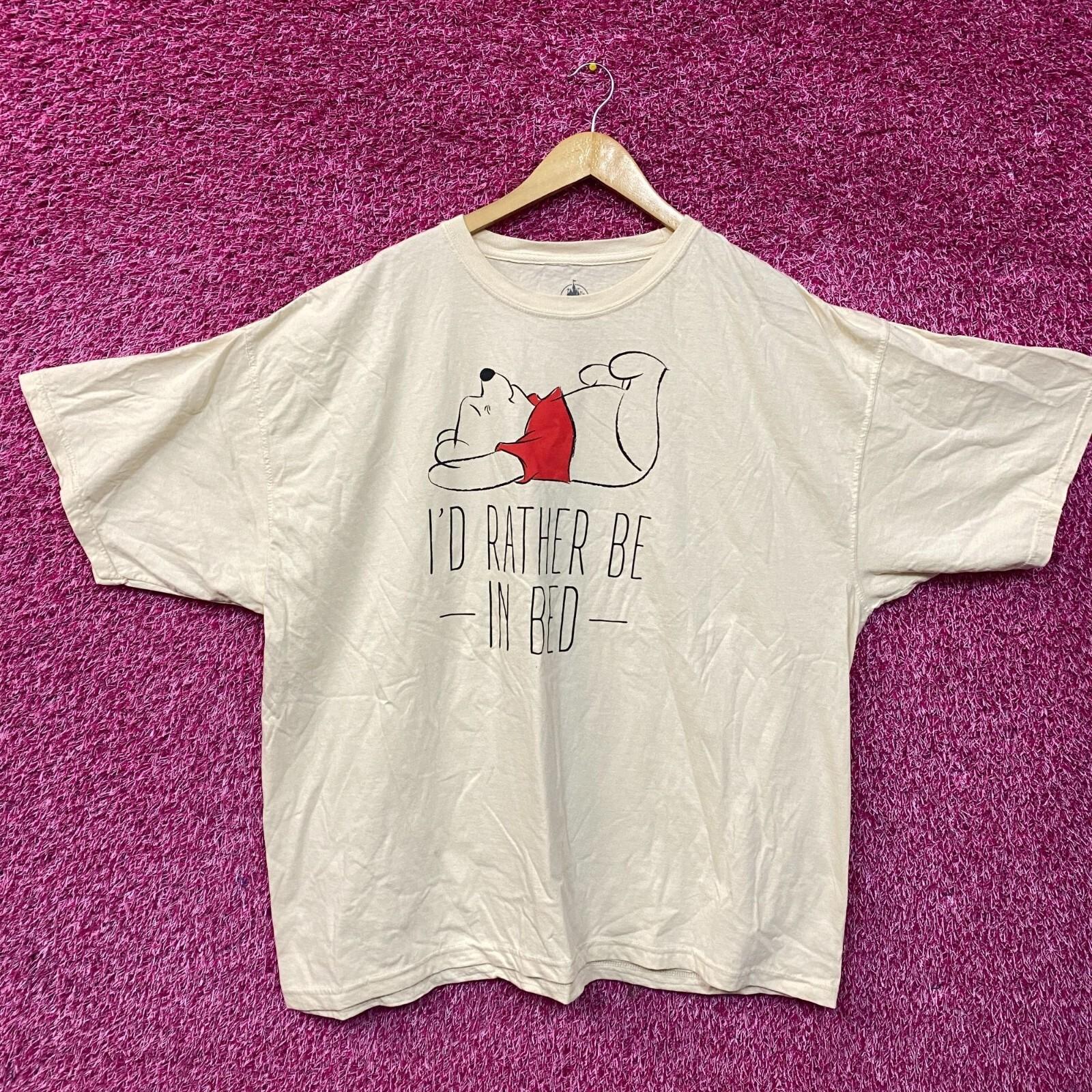 

Disney Winnie The Pooh I d Rather Be In Bed T-Shirt 3XL S