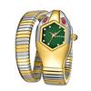 Watches Women Luxury Diamond Unique Snake Shape Waterproof Quartz Ladies Watch Clock