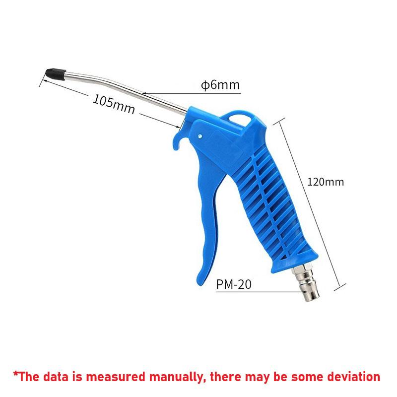 Ergonomic Air Blow Gun High Pressure Dust Cleaner Handheld Pneumatic Tool for Household Workshop Car Use