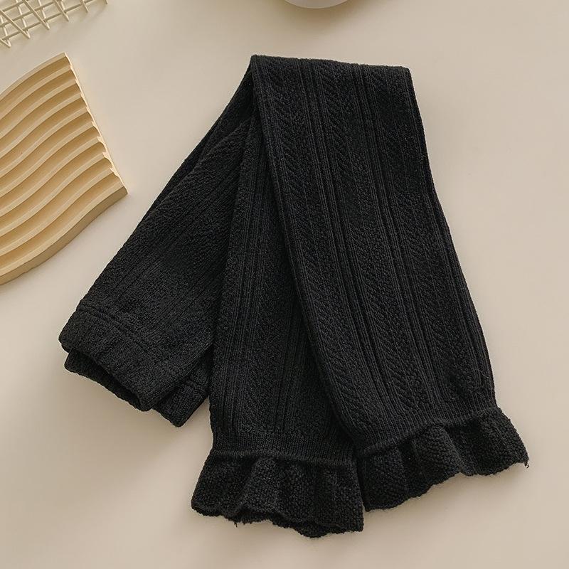 Legginsy dla małych dziewczynek Wiosna Jesień Nowe Cienkie Dziecięce Spodnie 9/10 Modne Rajstopy Księżniczki w kształcie płatka Dziecięce Uczniowskie Rajstopy