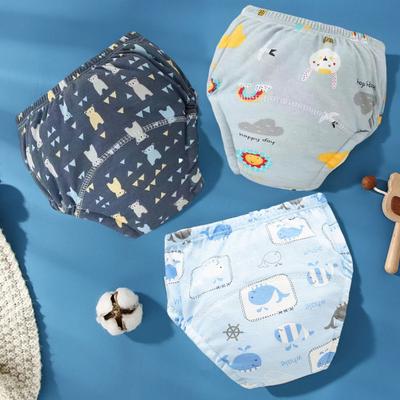 6Pcs Potty Training Underwear Breathable Baby Diapers Leak-proof Toilet Training Pants