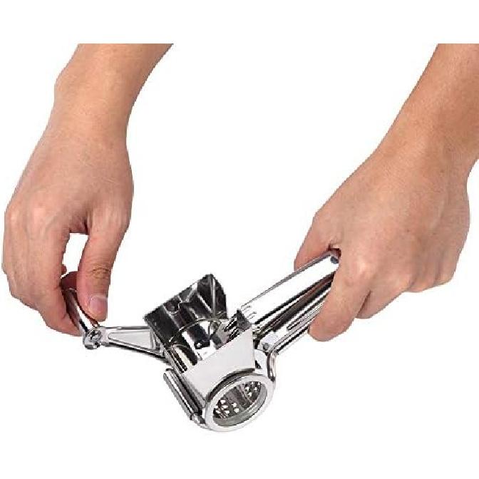 Stainless Steel Rotary Cheese Grater Slicer, Manual Rotate Chocolate Grater Cutter Planer Cutting Tool, for Vegetables,Fruits