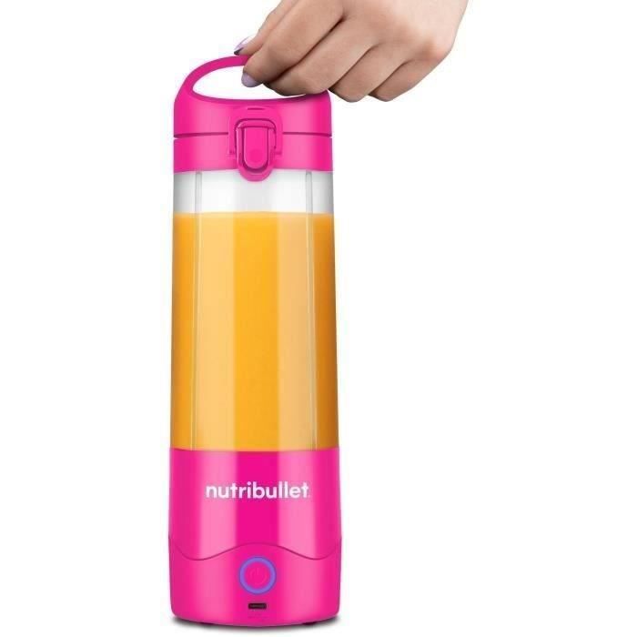 Blender portable - NutriBullet - NBP003BP - 70W - 0.475L - Rose - 1 gourde incluse