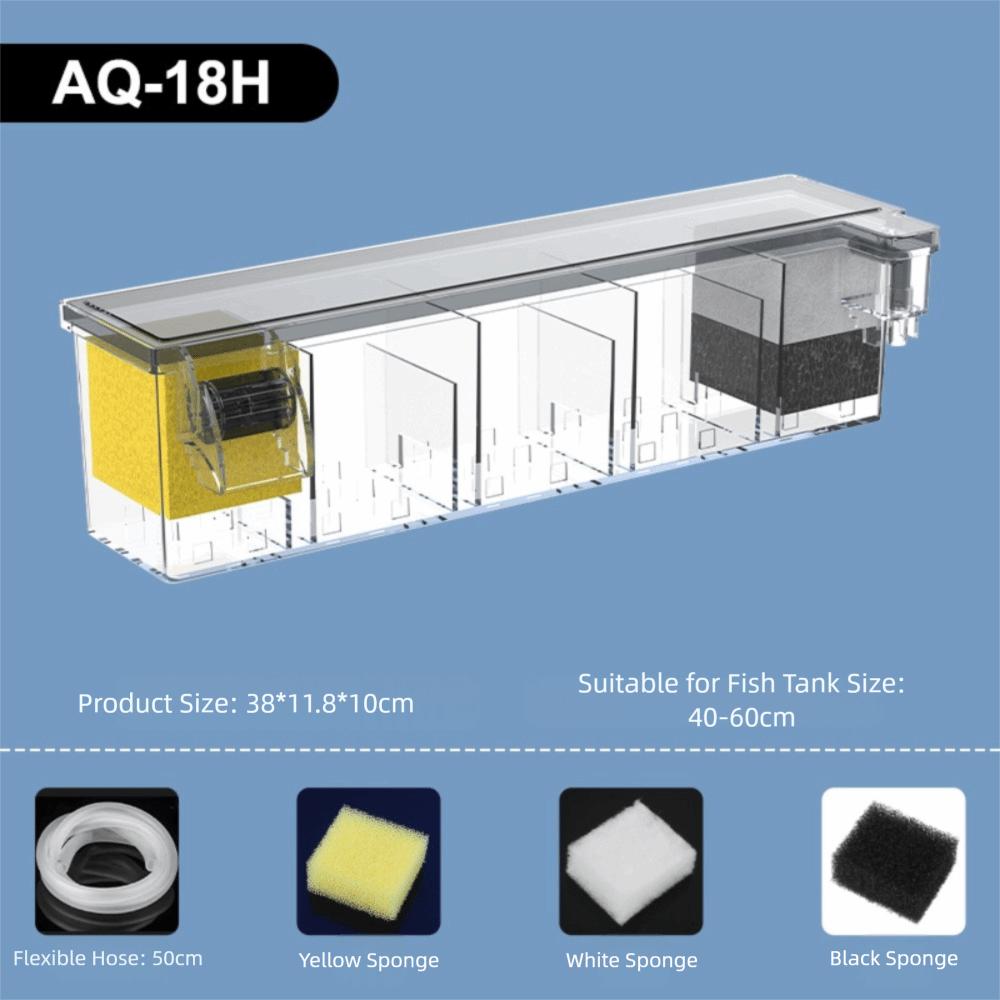 

Wall Mounted Fish Tank Built-in Circulating Waterfall Filter Box With Water Pump Silent Circulating Water Purifier for Home