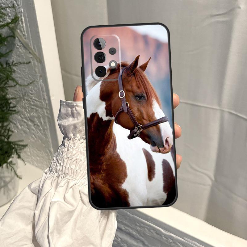 Animal Steed Horse Case For Samsung Galaxy A35 A55 A15 A34 A54 A14 A56 A52 A53 A16 A26 A36 A32 A12 A33 A13 A17
