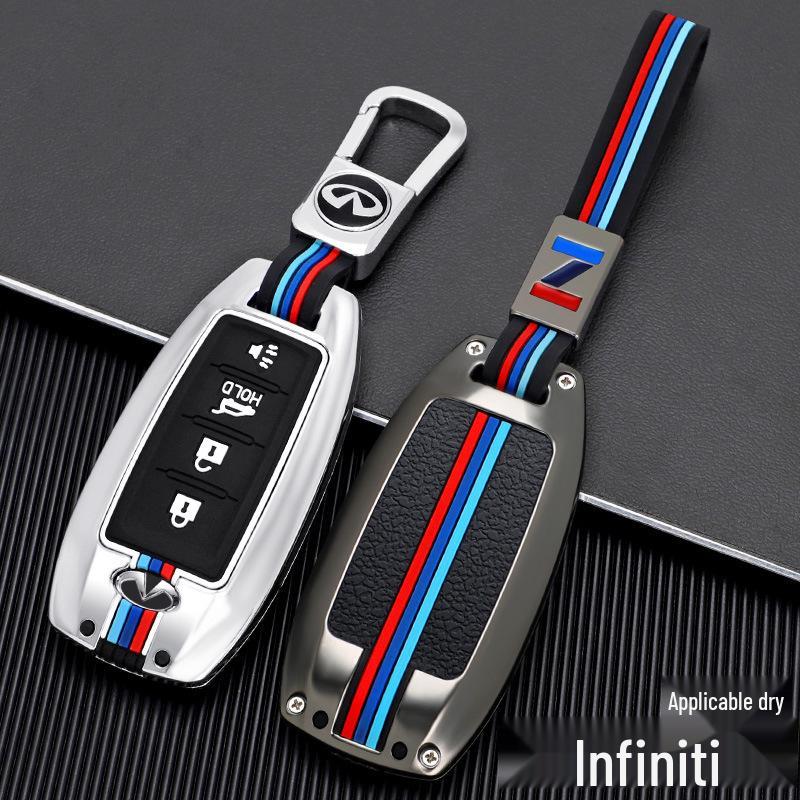 2020 Infiniti QX50/QX60 Key Cover: Metal Shell Key Bag with Buckle for Car Modification