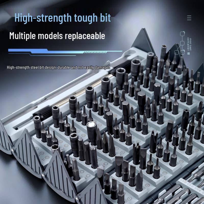 128-in-1 Magnetic Precision Screwdriver Set for Mobile & Home Appliance Repair