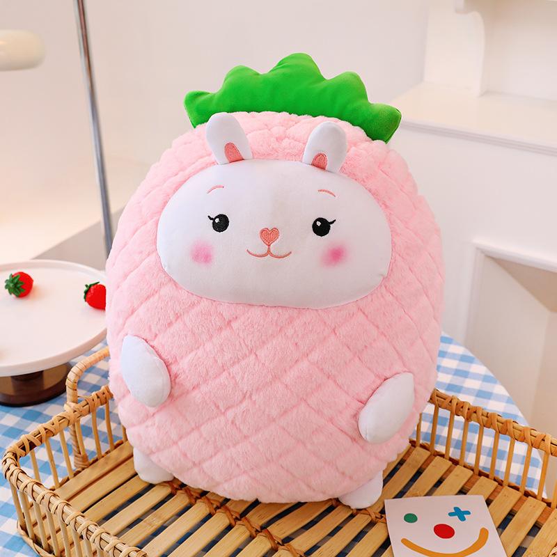 Cartoon Fruit Pineapple Plush Toy Animal Sofa Throw Pillow Cushion Nap By Pillow Girl Birthday Gift Decoration