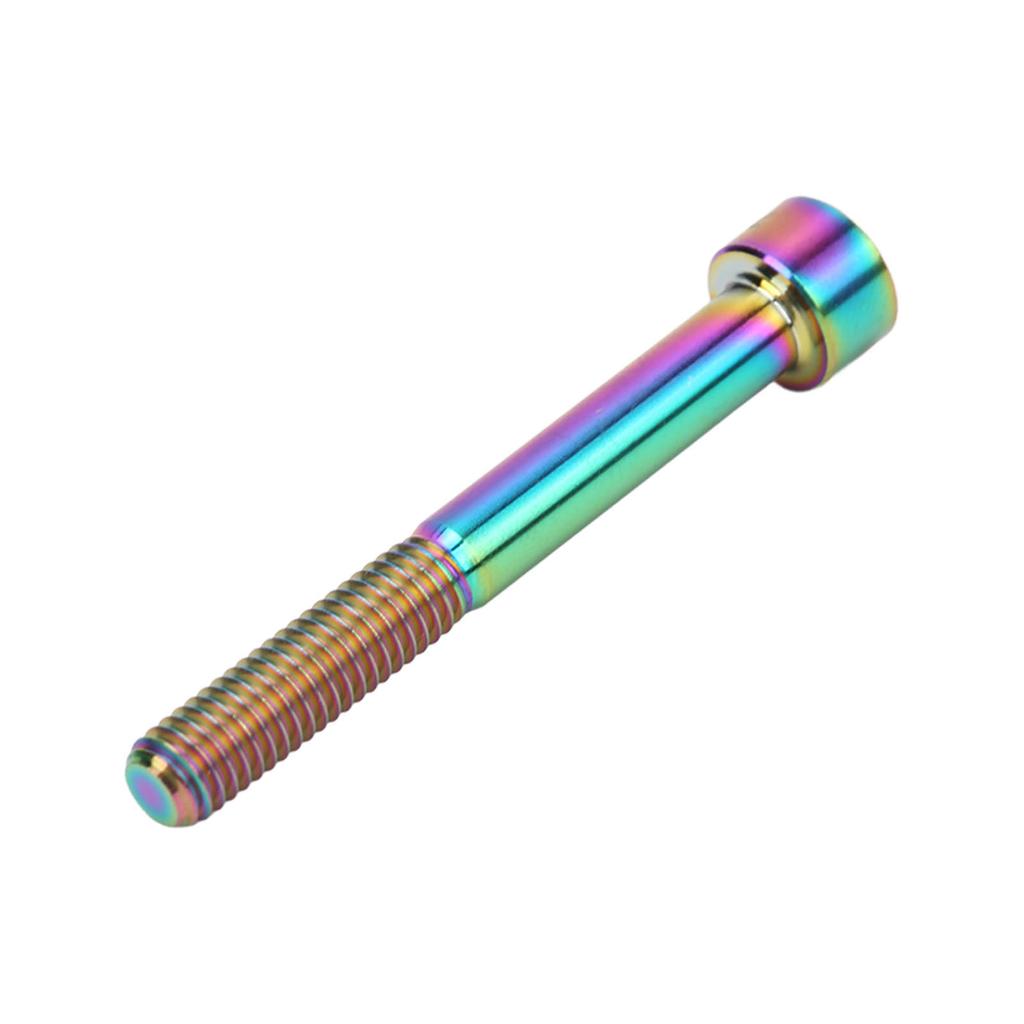 M6x50mm Bike Stem Screw Attractive Titanium Alloy Bicycle Handlebar Stem Screw for Outdoor Colorful