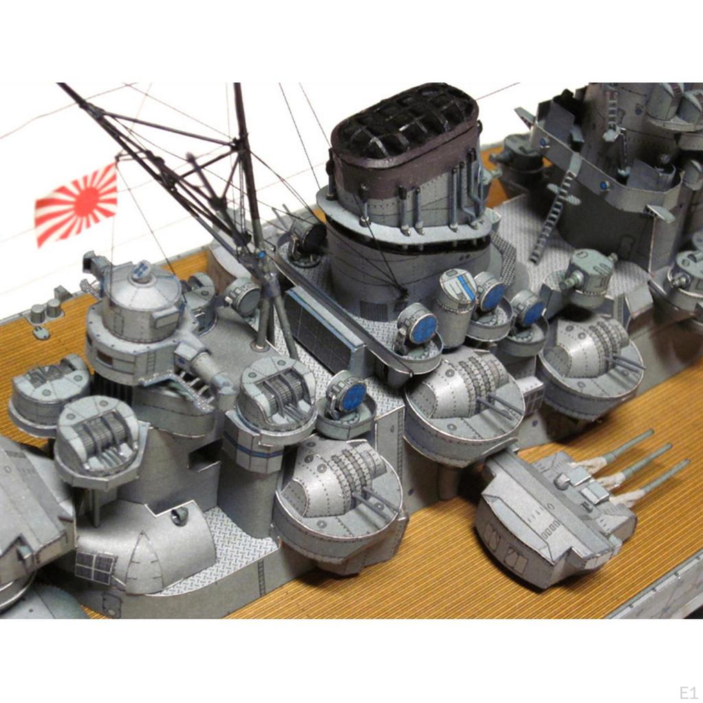 Exquisite 3D Japanische Marine Schiffe WK2 Bastel-DIY Papier Modellbausätze Bildung für Kinder Erwachsene