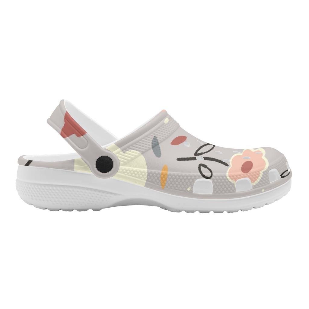 For Women Men EVA Clogs Cartoon Printed Flexible Breathable Slip On Garden Shoes Beach Pool Bathroom Home Home Slippers Beach Wear