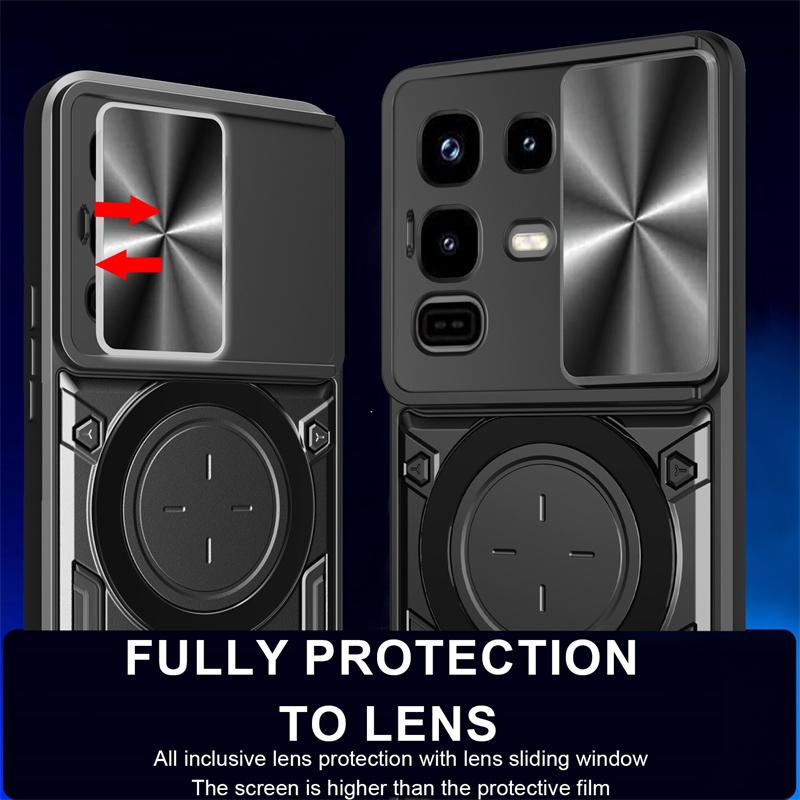 Shockproof Ring Stand Coque For infinix Note 50 Pro 50s 50x 40x Case Slide Camera Protect Back Cover for Infinix Note50Pro Plus
