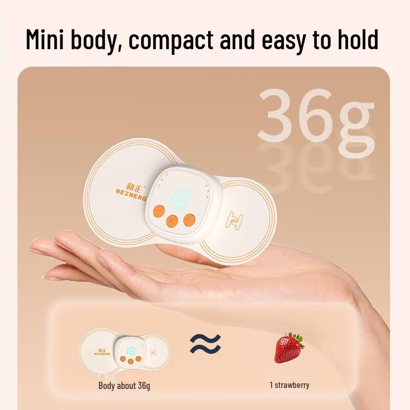 HEZHENG Portable EMS Neck and Body Massager CN plug (adapter included)