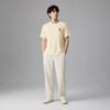 Anta Lifestyle Series Short Sleeve Knitted Shirt Summer T-Shirt Unisex Tops Banana-Yellow 972628112-3