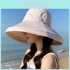 Feminine Large Brim Sun Hat For Women Polyester Sunshade Outdoor Casual Summer Wear