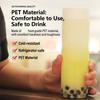 400/500/600Ml Round Disposable Juice Beverage Bottle Milk Tea Yogurt Transparent Plastic Bottles
