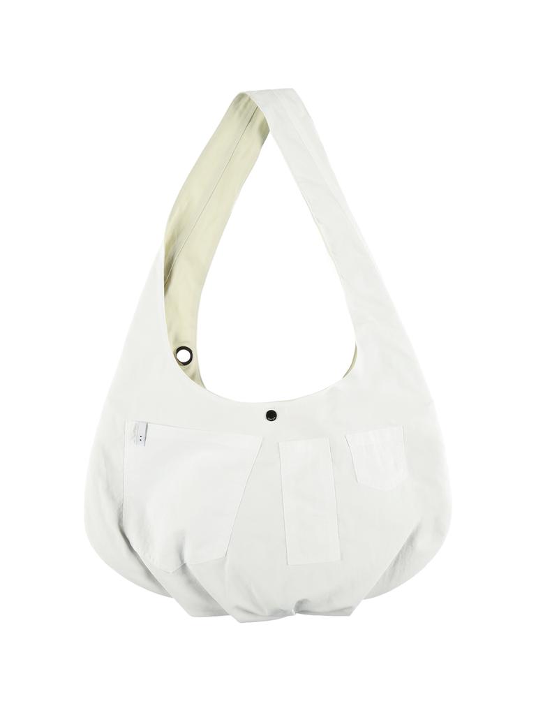 Onska Reversible Pocket Bag (Light Yellow & White)