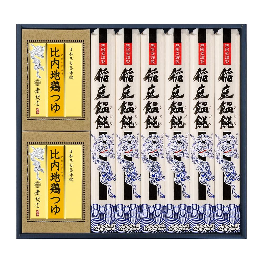 

Inaniwa Udon Noodles with Hinai Chicken Soup (6 servings)