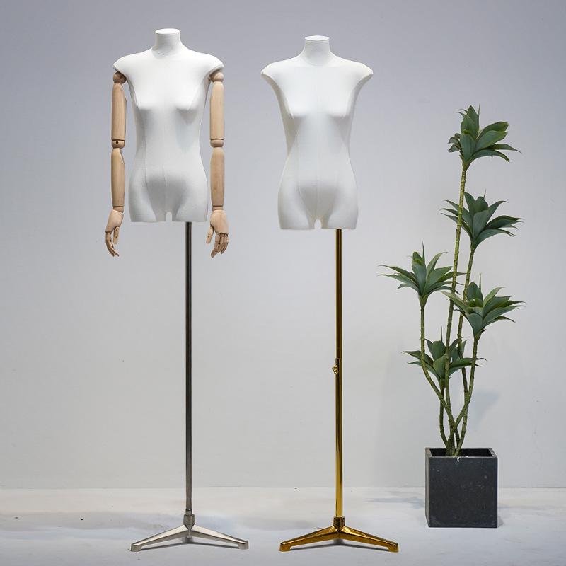 Korean Style Flat Body Female Mannequin with Wide Shoulders for Women's Clothing Display