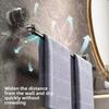 Stainless Steel Kitchen Bathroom Towel Rod Suction Cup Wall Mounted Storage She Gifts Bath Holder