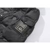 2025 Winter Fashion Casual Down Jacket PU Fabric Men's Hooded Trend Men's Loose Warm Down Jacket Cotton Jacket