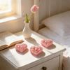 Silicone Heart Shape Molds Handmade Candle Moulds with Dried Flower and Glitters for Resin Crafts and Candle Creations