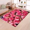 Girls Room Mat Household Door Mat Rose Rug Multicolor Pink Red Wedding Blanket Non-slip Living Room Rug