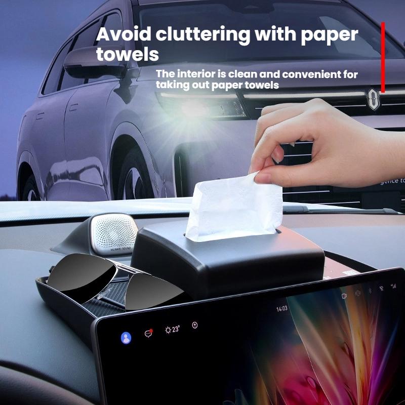 For Aito M7 M5 Center Console Screen Rear Tissue Storage Box ETC Bracket Car Interior Center Console