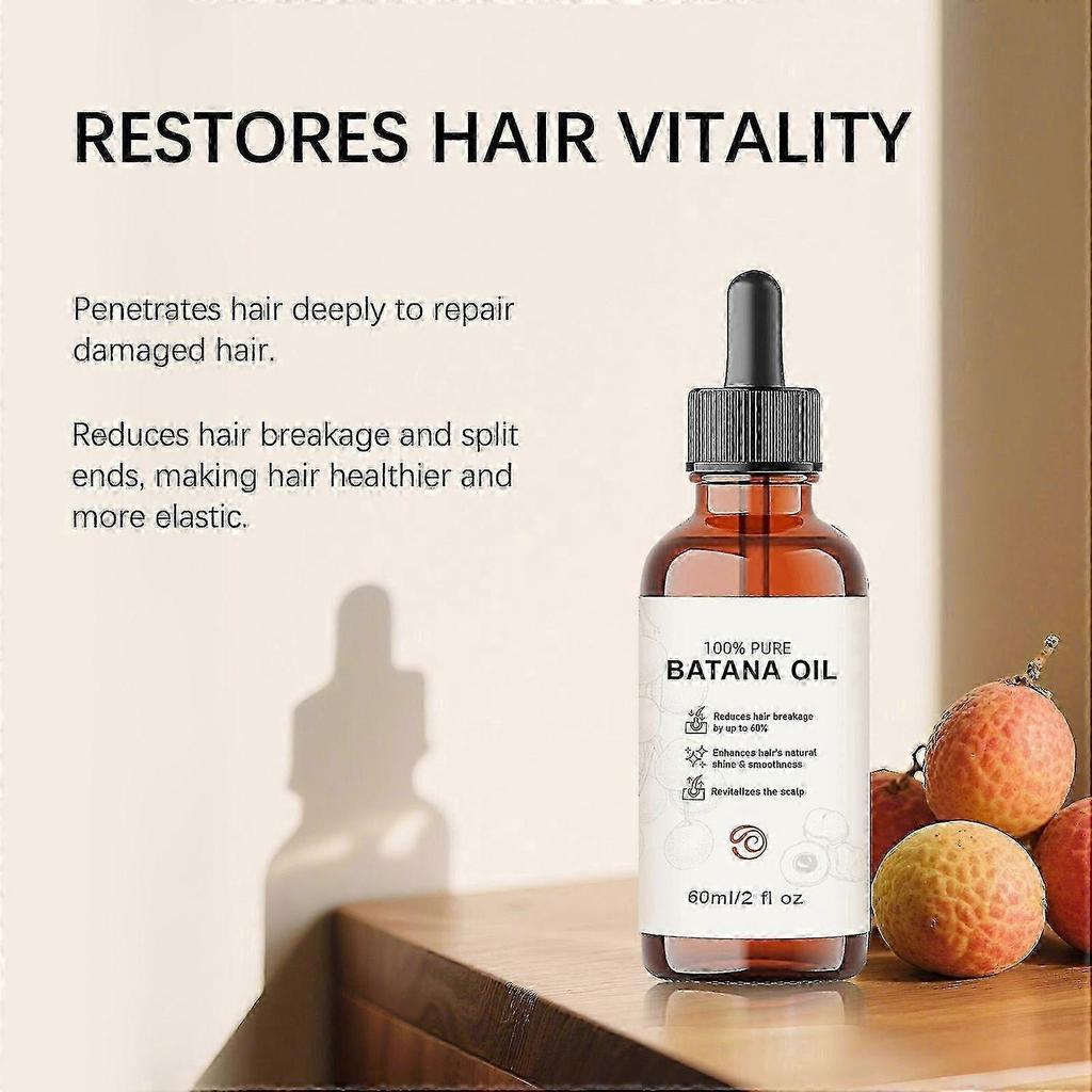 Organic Batana Oil for Hair Growth - Strengthens Hair, Reduces Breakage, Enhances Shine Non-Greasy All Hair Types