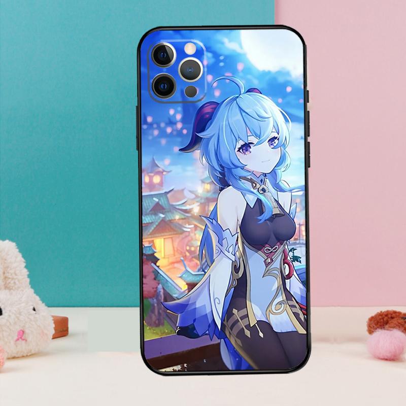 

Ganyu Genshin Impact Phone Case For iPhone 17 Air 16 14 13 12 11 15 Pro Max 12 13 mini 15 16 Plus 16e Cover Coque iPhone 11Pro MAX
