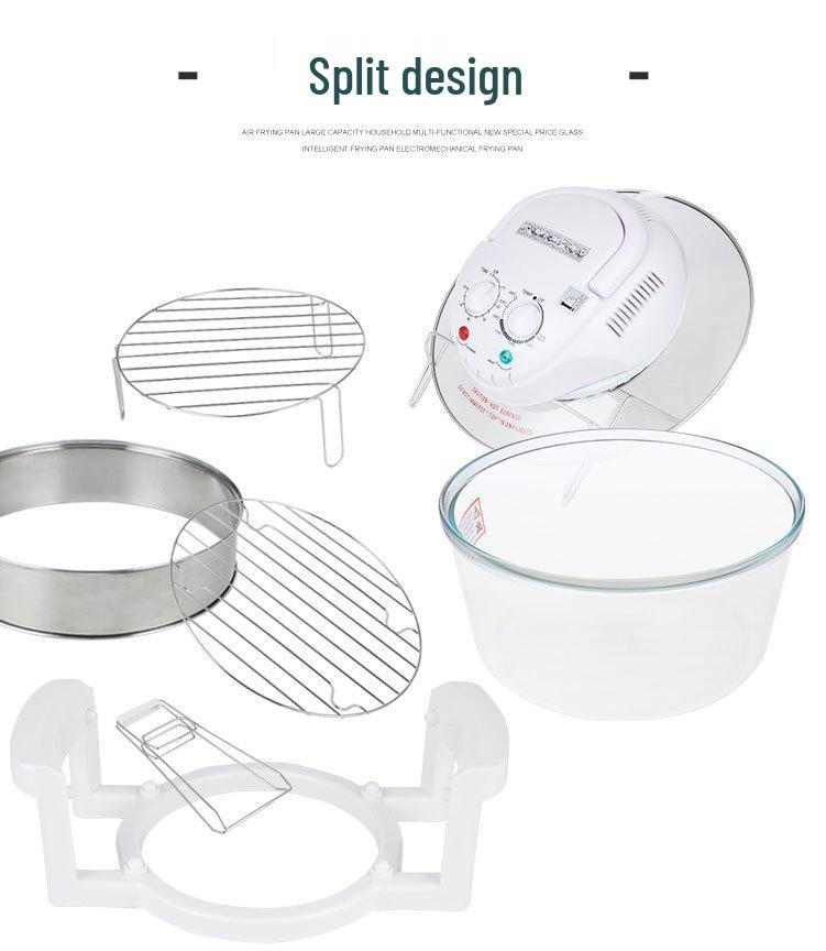 Friggitrice ad aria in vetro e forno a microonde alogeno 110V - Standard europei, britannici e americani