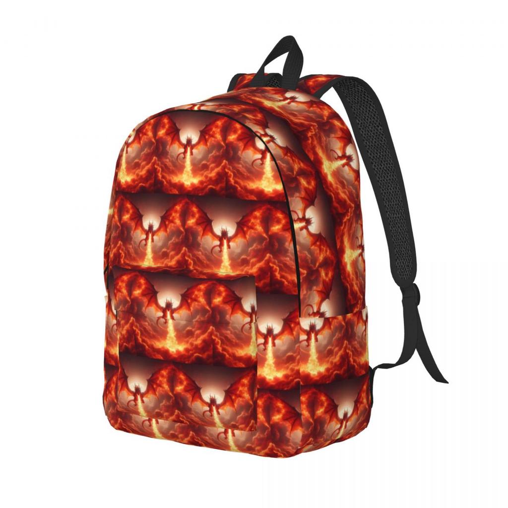 Dragon In The Fire Backpack Hot Sale Daypack Large Capacity Boys Girls BookBag School Bag Shoulder Bags for Men Women