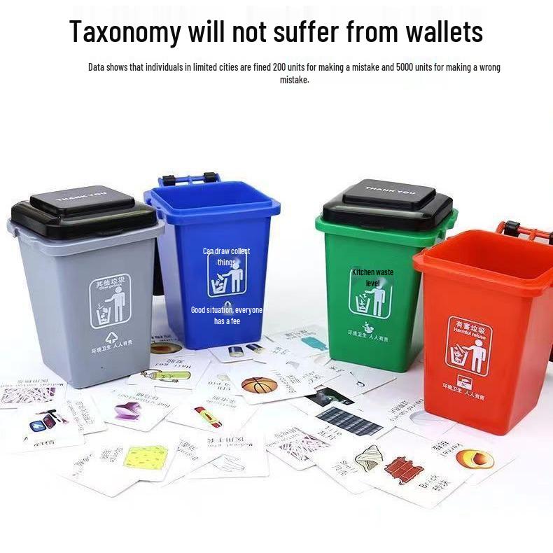 Interaktives Müllsortierspiel für Kinder - Lernspielzeug für den frühen Bildungsbereich