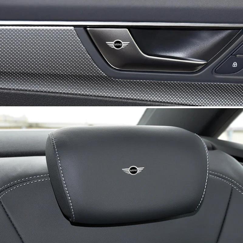 1/2/5/10pcs Car Badge Interior Decals Accessories For Mini Cooper JCW Works Hatch F54 F55 F56 F57 F60 R50 R52 R53 R55 R56 R57