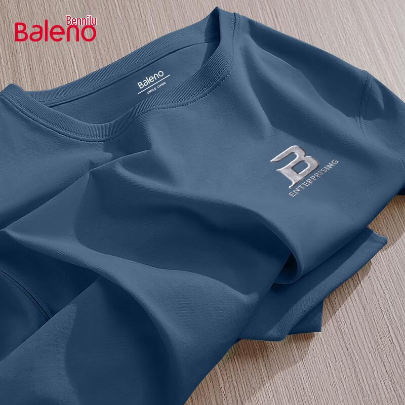 Baleno Men's Oversized Heavy Cotton Long-Sleeve T-Shirt