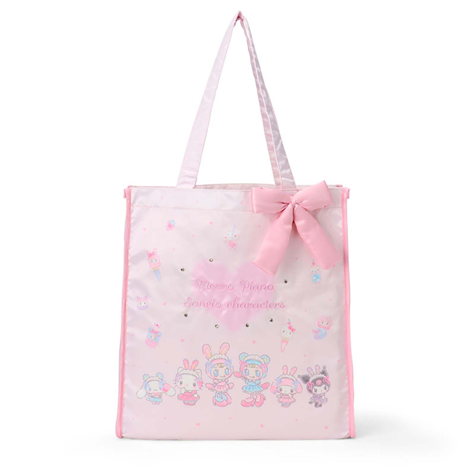 Sanrio mezzo piano tote Sanrio A4 suitable for ages 3 and item number 329011 bag, characters, size, up,