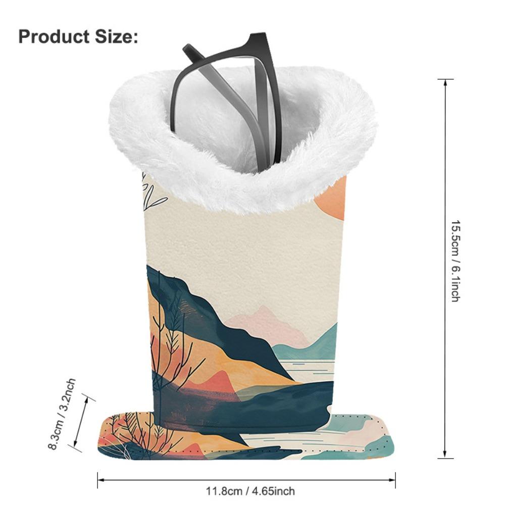 Plüsch Brillenständer PU Brillenhalter Tragbares Brillenetui für Zuhause Büro