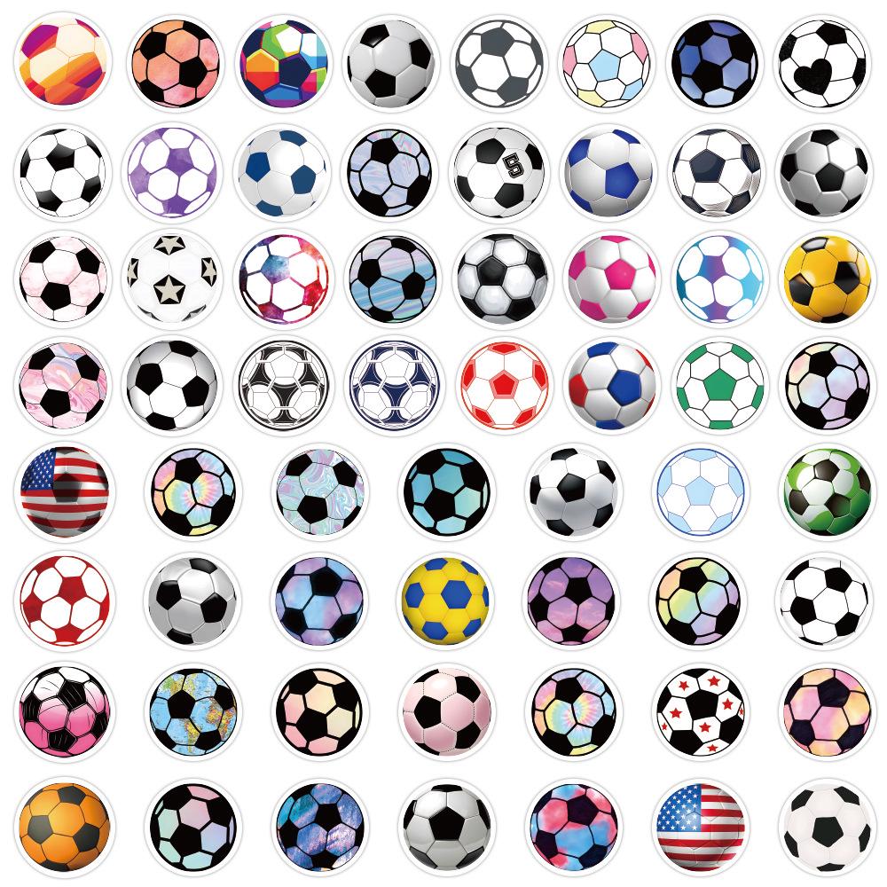 60 Cross-border Cartoon Football Graffiti Stickers for DIY Decoration