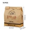 10/20/50 Stück Kraftpapier-Brotbeutel für selbstgemachtes Brot, Toast, Bäckerei, Lebensmittelverpackungsbeutel