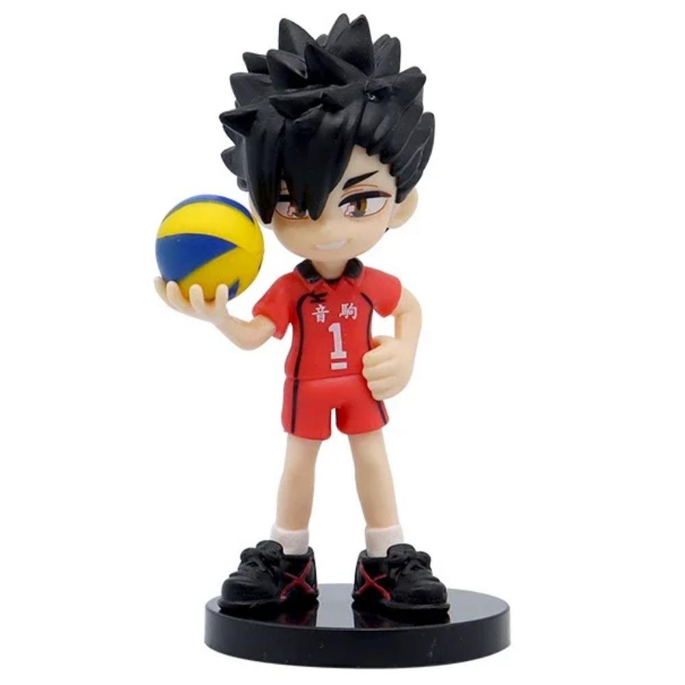 10cm Haikyuu Volleyball Shoyo Hinata Action Figure Q Version Tobio Kageyama koutsrou Figurine PVC Collection Doll Gift Kid Toys
