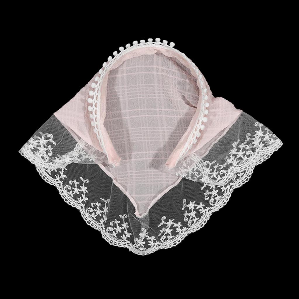 Retro Lace  Headband Print Hair Scarf  Triangle Headscarf  Hair Bands for Womens Girl Fashion Sweet Kerchief
