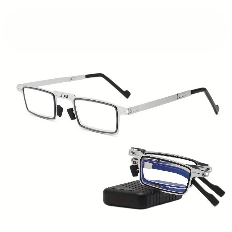 

Стильная пара квадратных и круглых ультралегких и минималистичных очков для чтения с полной оправой из ПК для мужчин и женщин 2.0