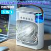 3-in-1 Luftbefeuchter Ventilator mit Timer Kleiner wassergekühlter Ventilator 3 Geschwindigkeiten Haushalt KI Klimaanlage Elektrischer Kühlventilator für Zuhause Büro