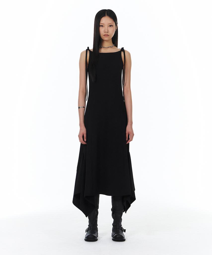 Yunse Two-Way String Sleeveless Dress (Black)