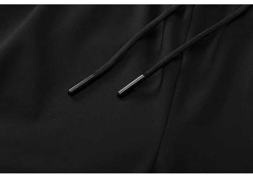 Men's Quick-Dry Nylon Ice Silk Joggers, Zipper, Elastic, Plus Size, Korean Style, Summer Sports Pants