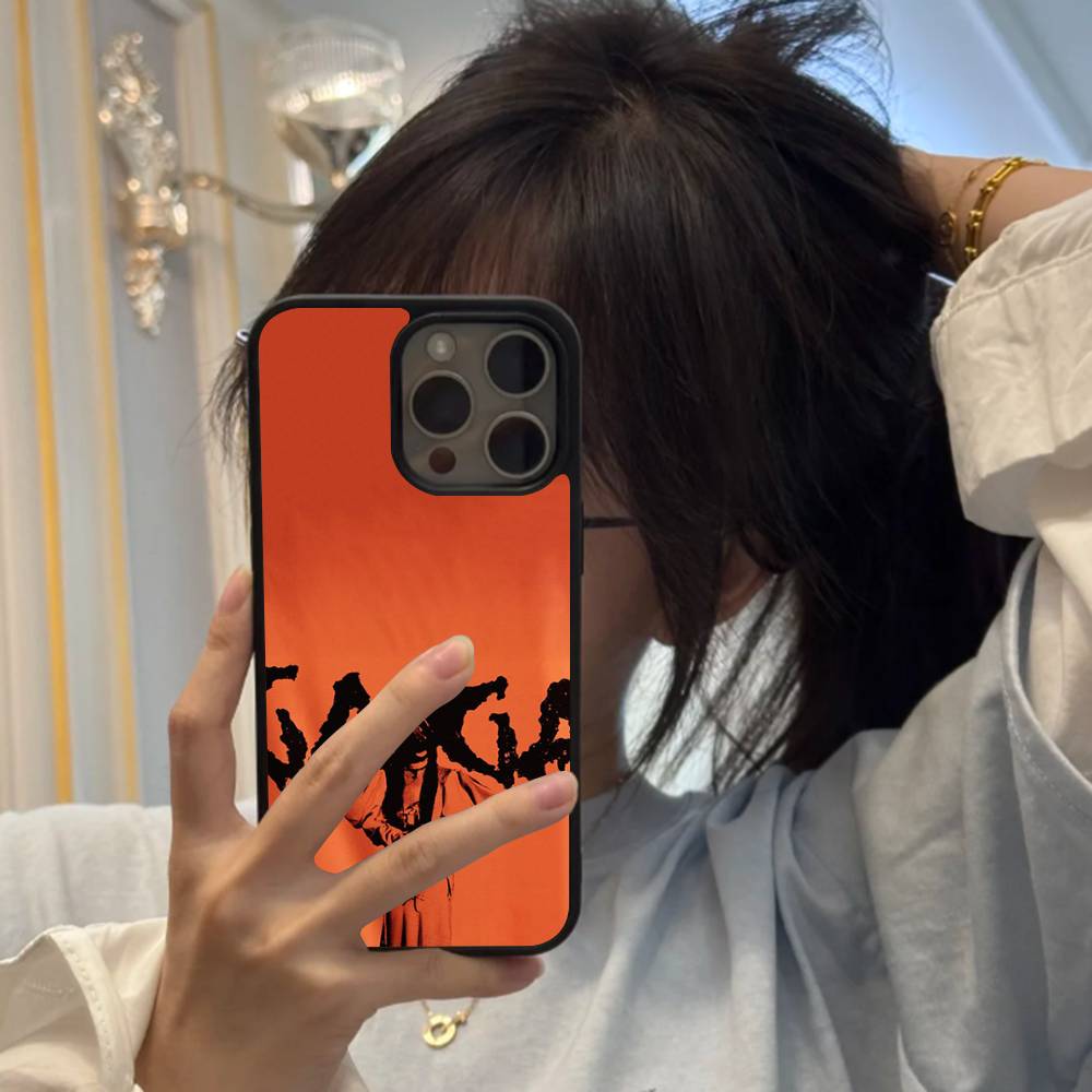 

Singer L-Lady Gaga Mayhem Black Silicone Hard Plastic Phone Case For Iphone 17 Air 16 15 14 13 12 11 Pro Max PC+TPU Case iPhone 14