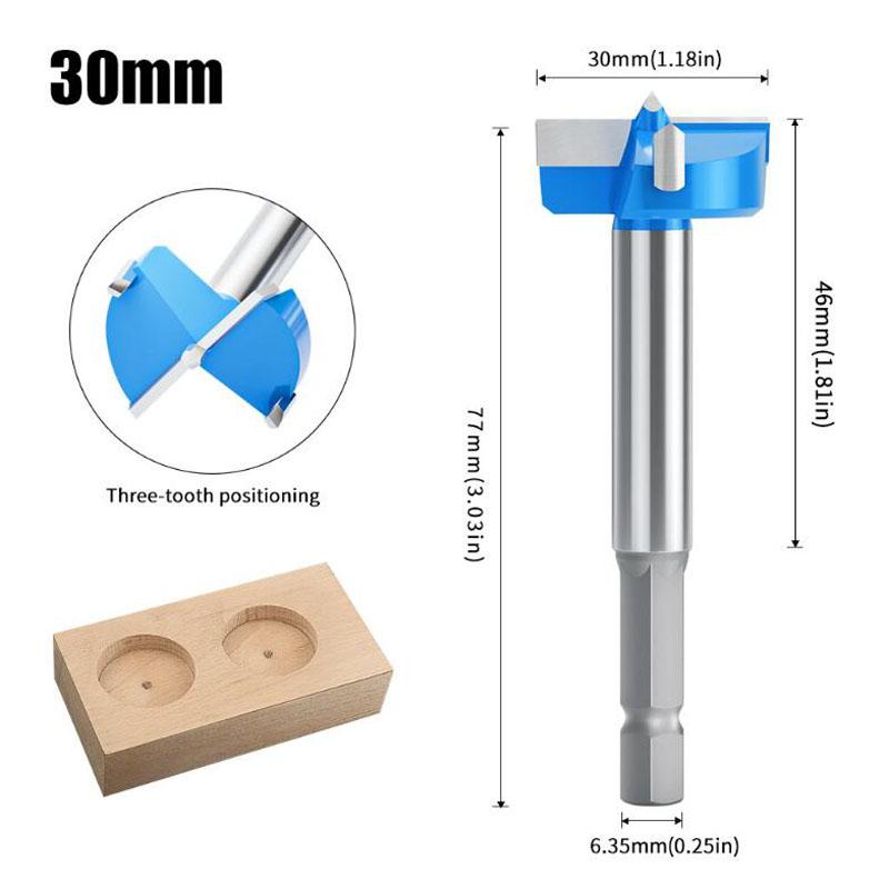 

1/4-дюймовый хвостовик 15-35 мм карбидное сверло для петель деревообрабатывающие инструменты настольный шарнир дверной замок фрезерное сверло открывалка для отверстий 30mm синий