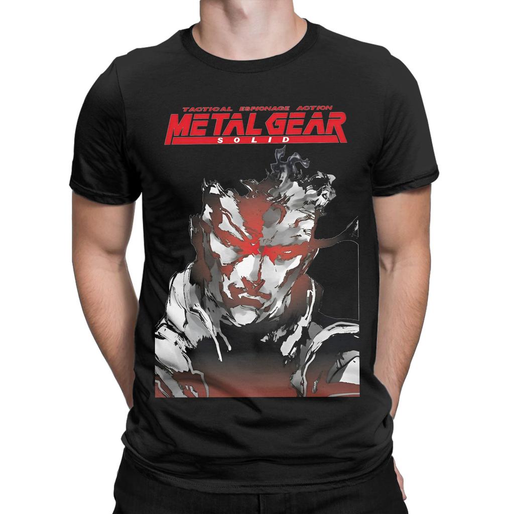 Metal Gear Solid Game T Shirt Beach Pure Cotton T Shirts For Man Leisure Custom DIY Tee Shirt Short Sleeve Classic Tops