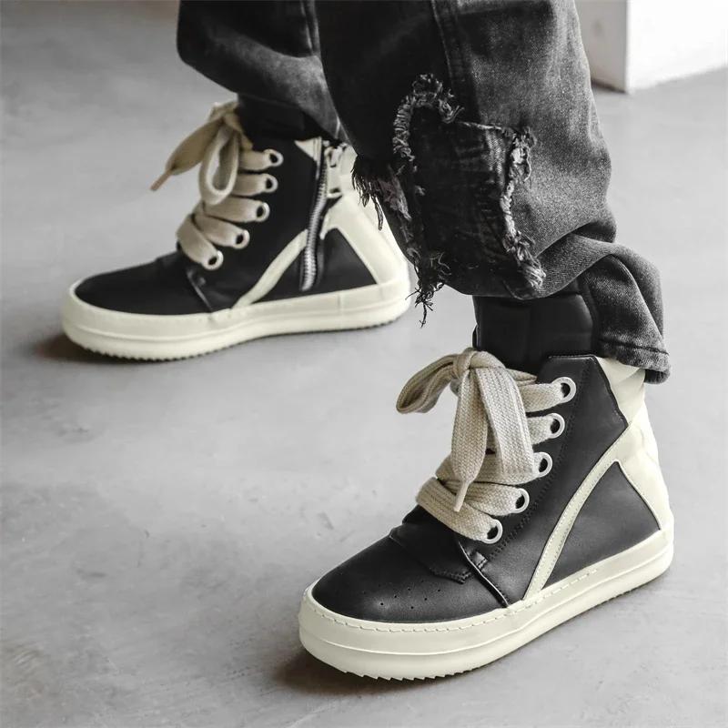 2025 Winter Street Style Men's Fashion Boots Height Increasing Light Adult Women's Sports Casual Shoes Sneakers